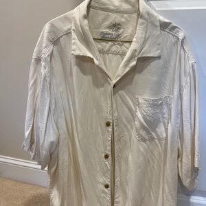 Tommy Bahama Cream Button-Up Shirt